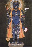 Ambrogio Lorenzetti vishnu visvarupa,preserver of the universe,represnted as the whole world oil on canvas